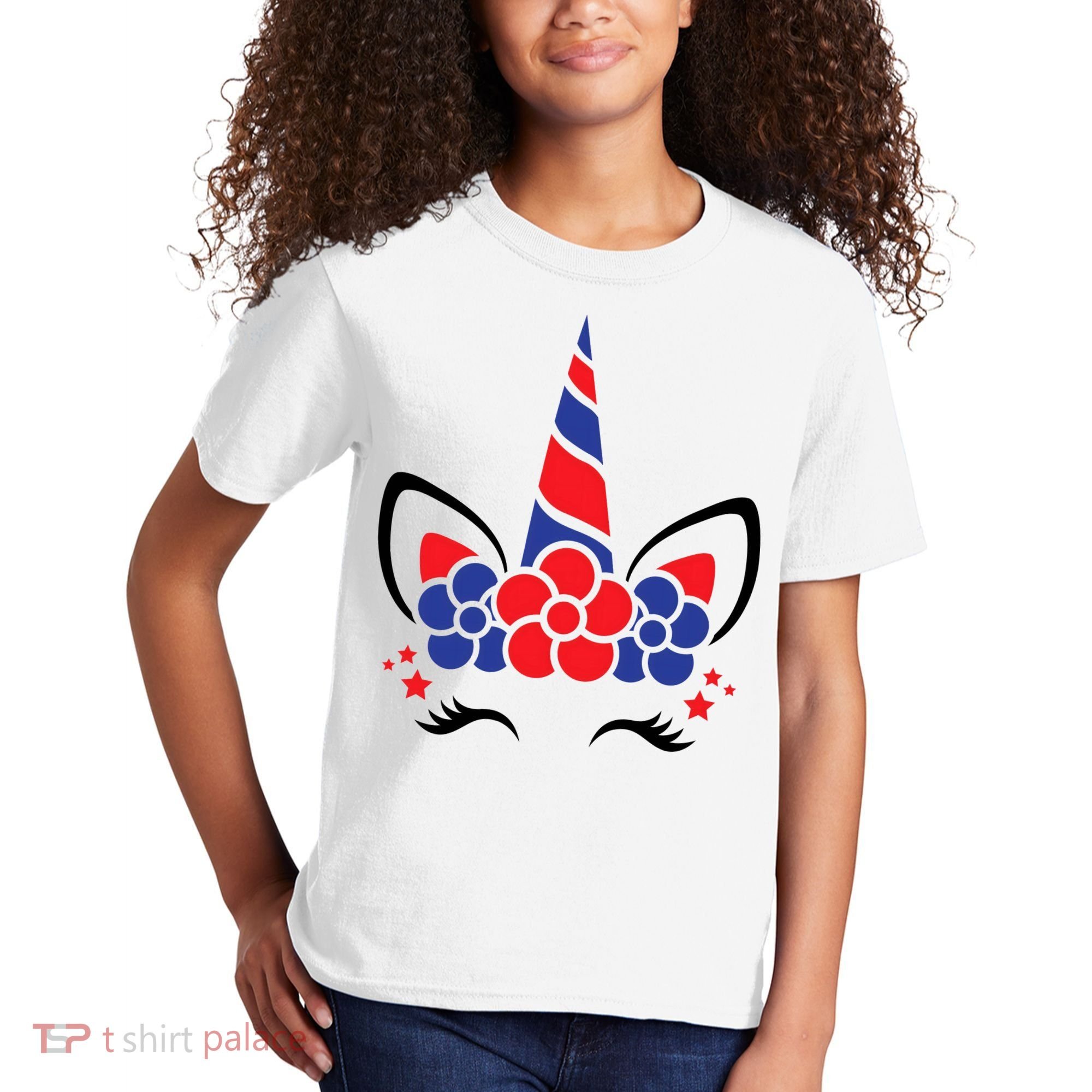 Unicorn 4th Of July Kids T-Shirt