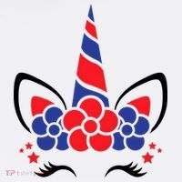Unicorn 4th Of July Kids T-Shirt thumb 4