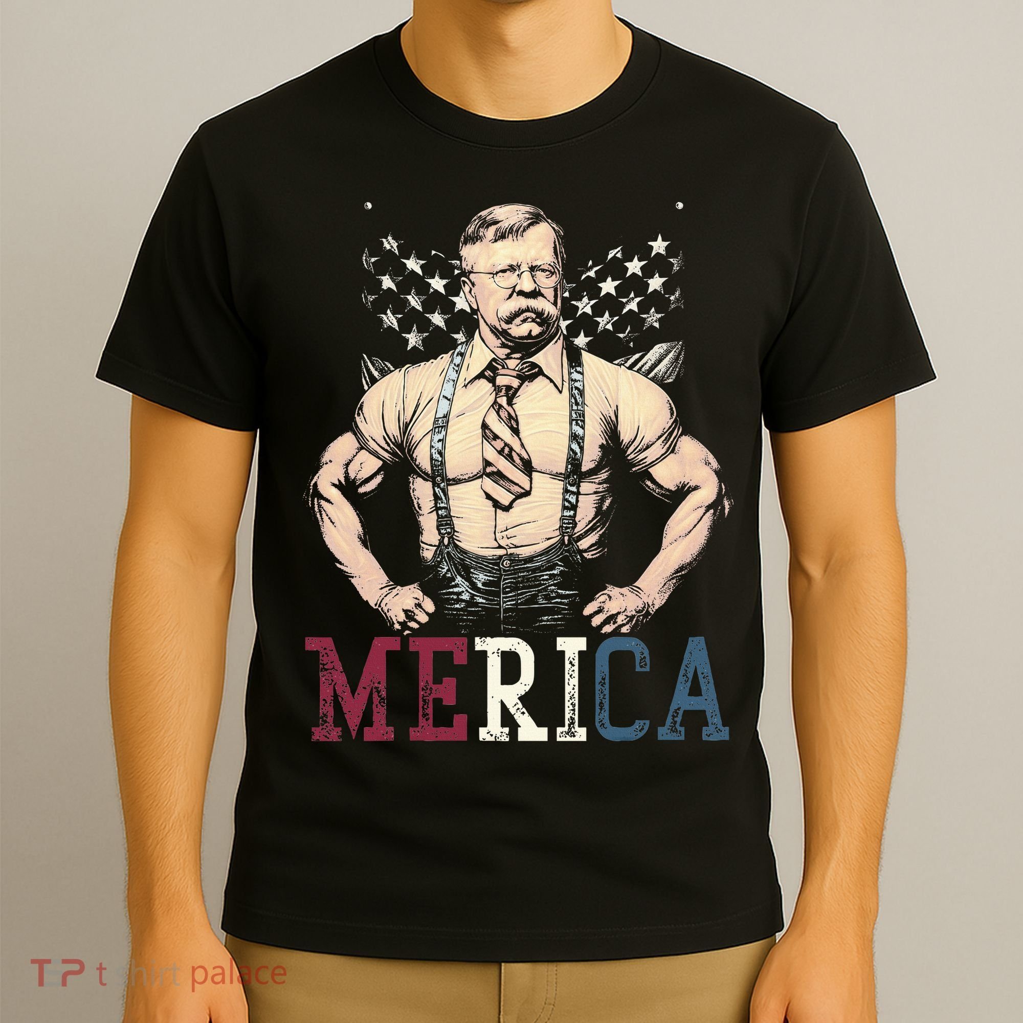 Usa 4th Of July Teddy Roosevelt T-Shirt