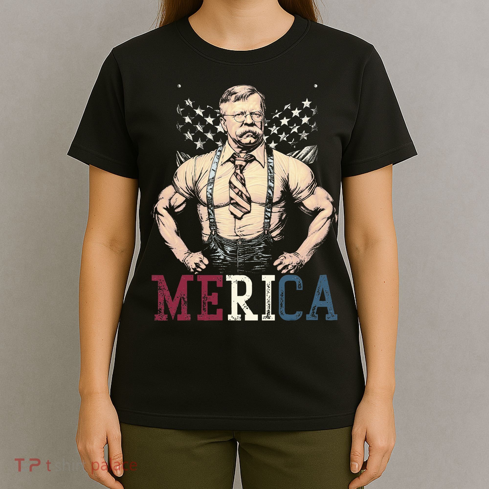 Usa 4th Of July Teddy Roosevelt T-Shirt
