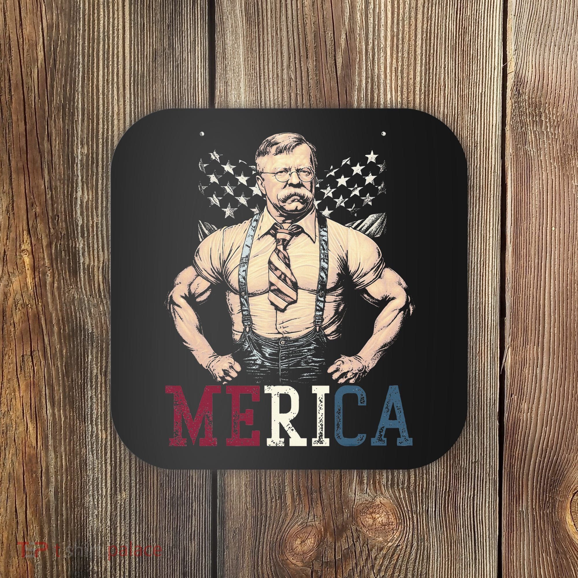 Usa 4th Of July Teddy Roosevelt Coaster