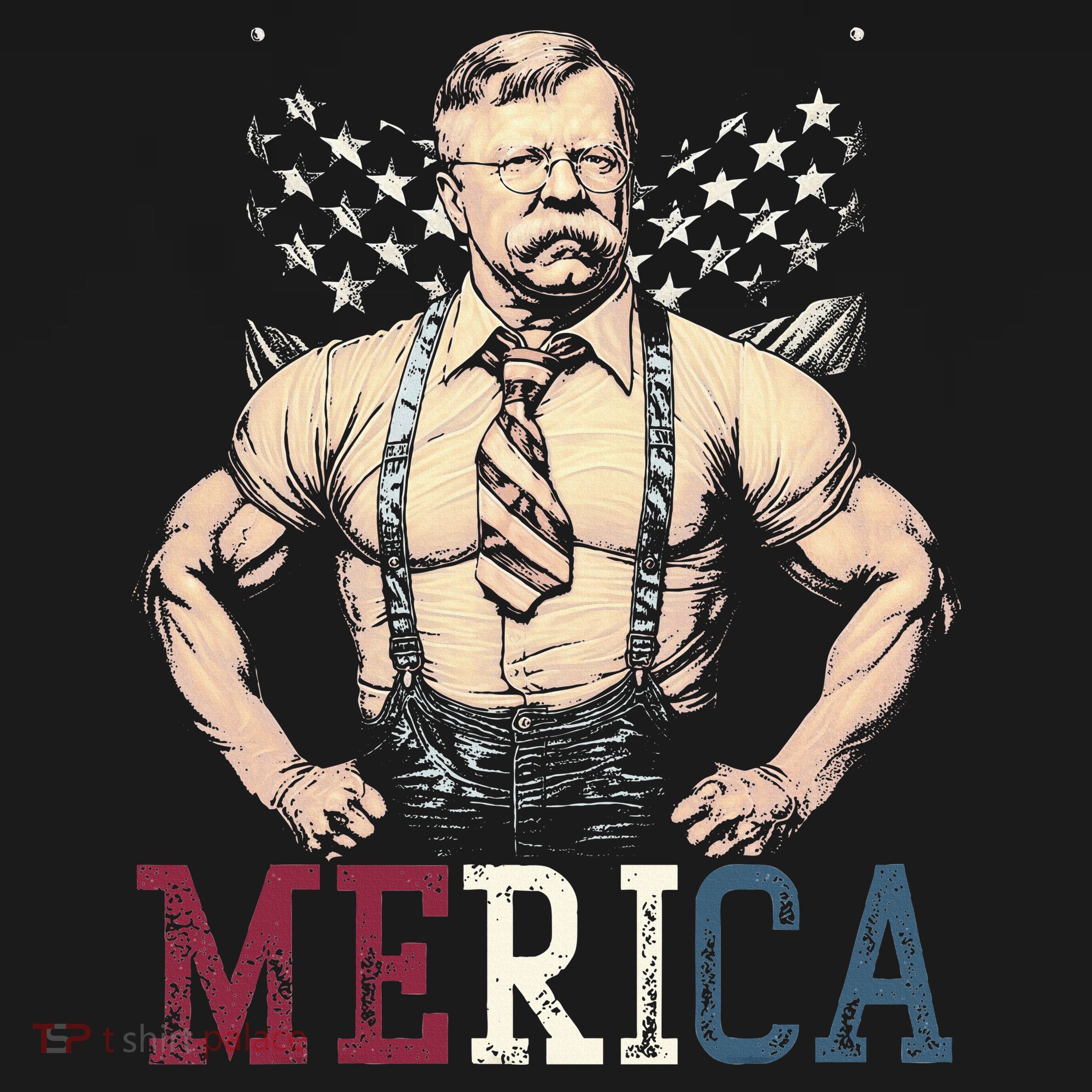Usa 4th Of July Teddy Roosevelt Coaster