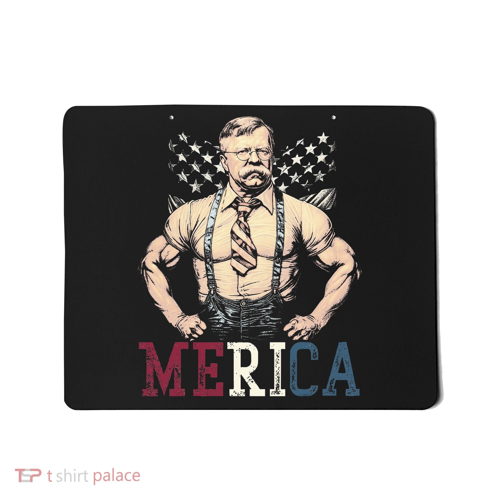 Usa 4th Of July Teddy Roosevelt Mousepad