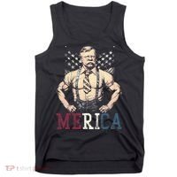 Usa 4th Of July Teddy Roosevelt Tank Top thumb 0