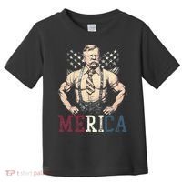 Usa 4th Of July Teddy Roosevelt Toddler T-Shirt thumb 0