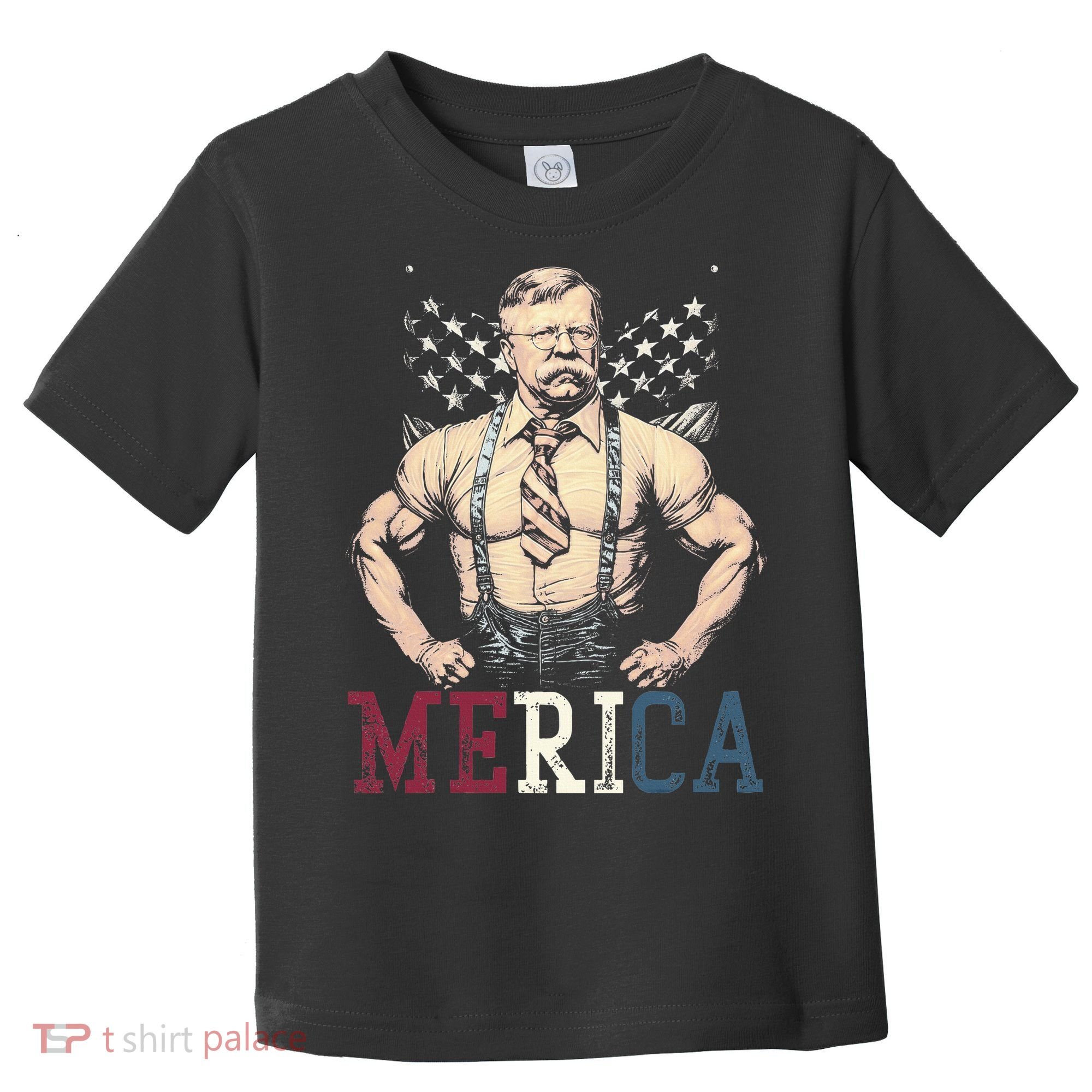 Usa 4th Of July Teddy Roosevelt Toddler T-Shirt