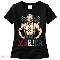 Usa 4th Of July Teddy Roosevelt Women's T-Shirt thumb 0
