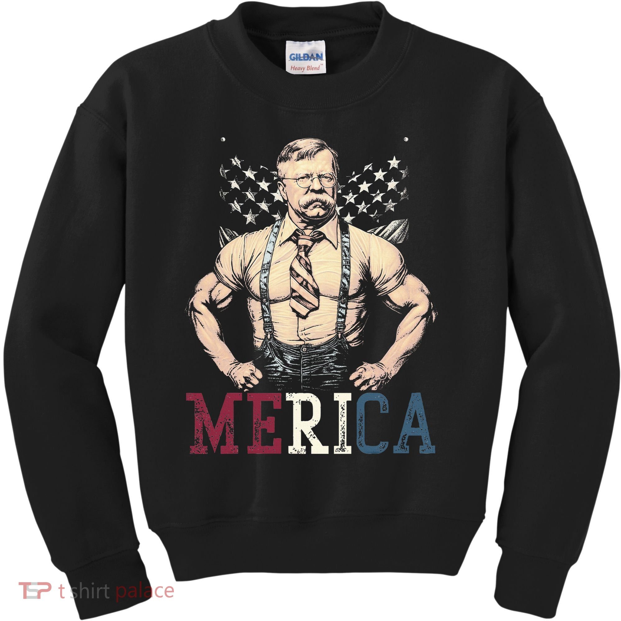 Usa 4th Of July Teddy Roosevelt Kids Sweatshirt