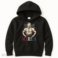 Usa 4th Of July Teddy Roosevelt Kids Hoodie thumb 0