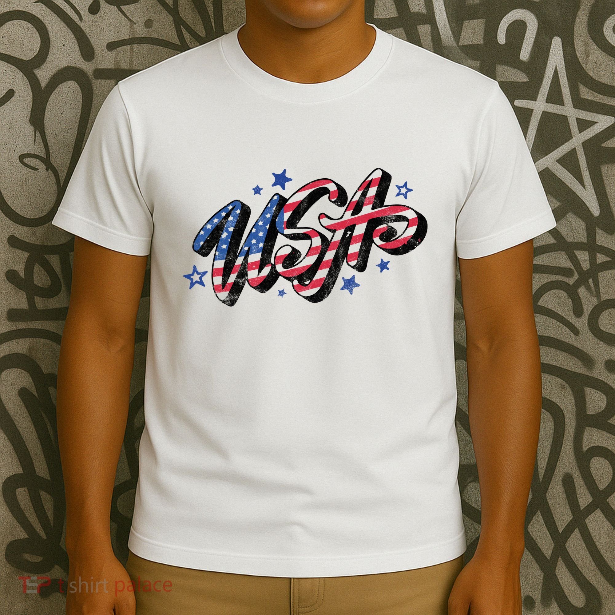Usa 4th Of July Vintage Star T-Shirt