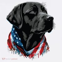 USA 4th Of July Black Patriotic American Labrador Retriever Women's Tank Top thumb 5