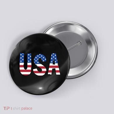 Usa 4th Of July Independce Day Button