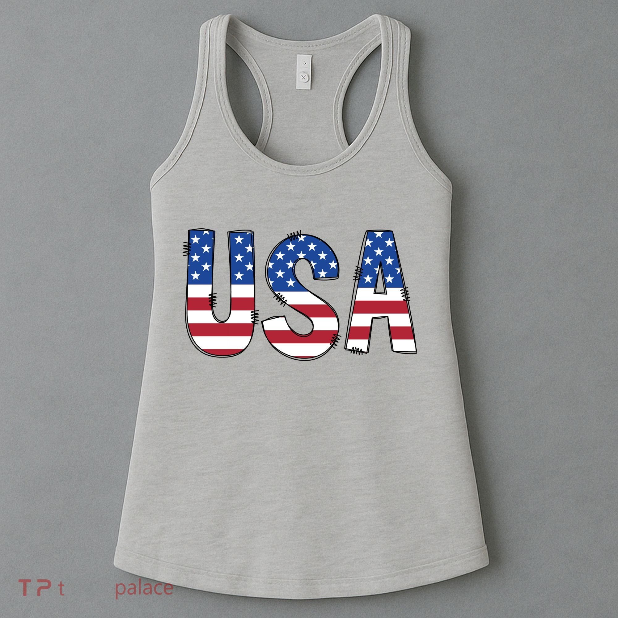 Usa 4th Of July Independce Day Women's Tank Top