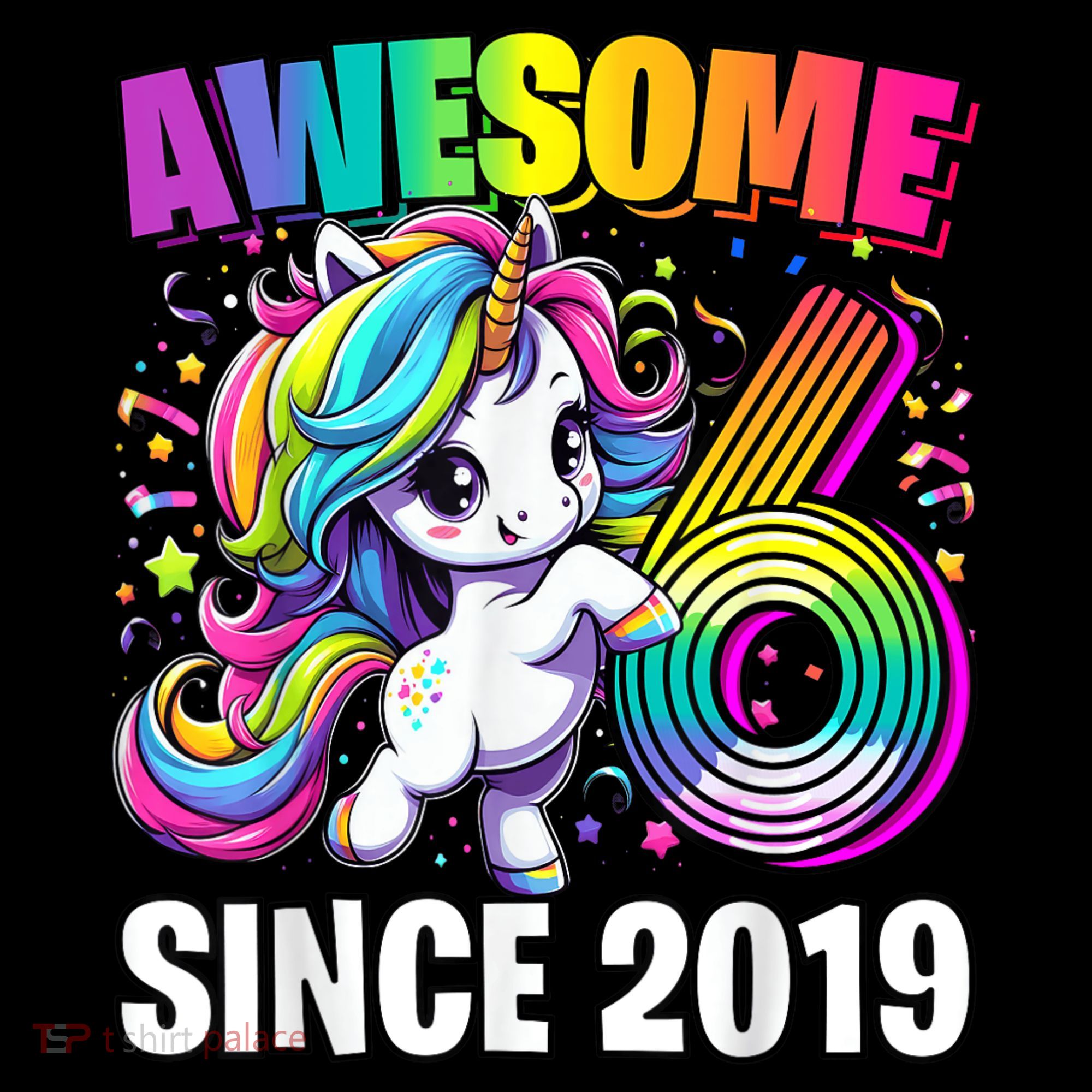Unicorn 6th Birthday 6 Year Old Unicorn Party Coffee Mug