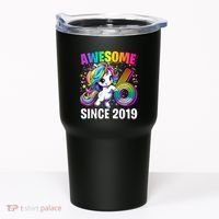 Unicorn 6th Birthday 6 Year Old Unicorn Party Tumbler thumb 0