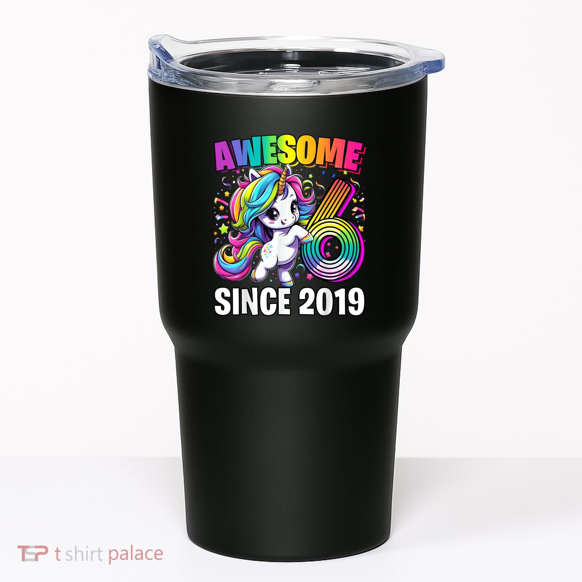 Unicorn 6th Birthday 6 Year Old Unicorn Party Tumbler