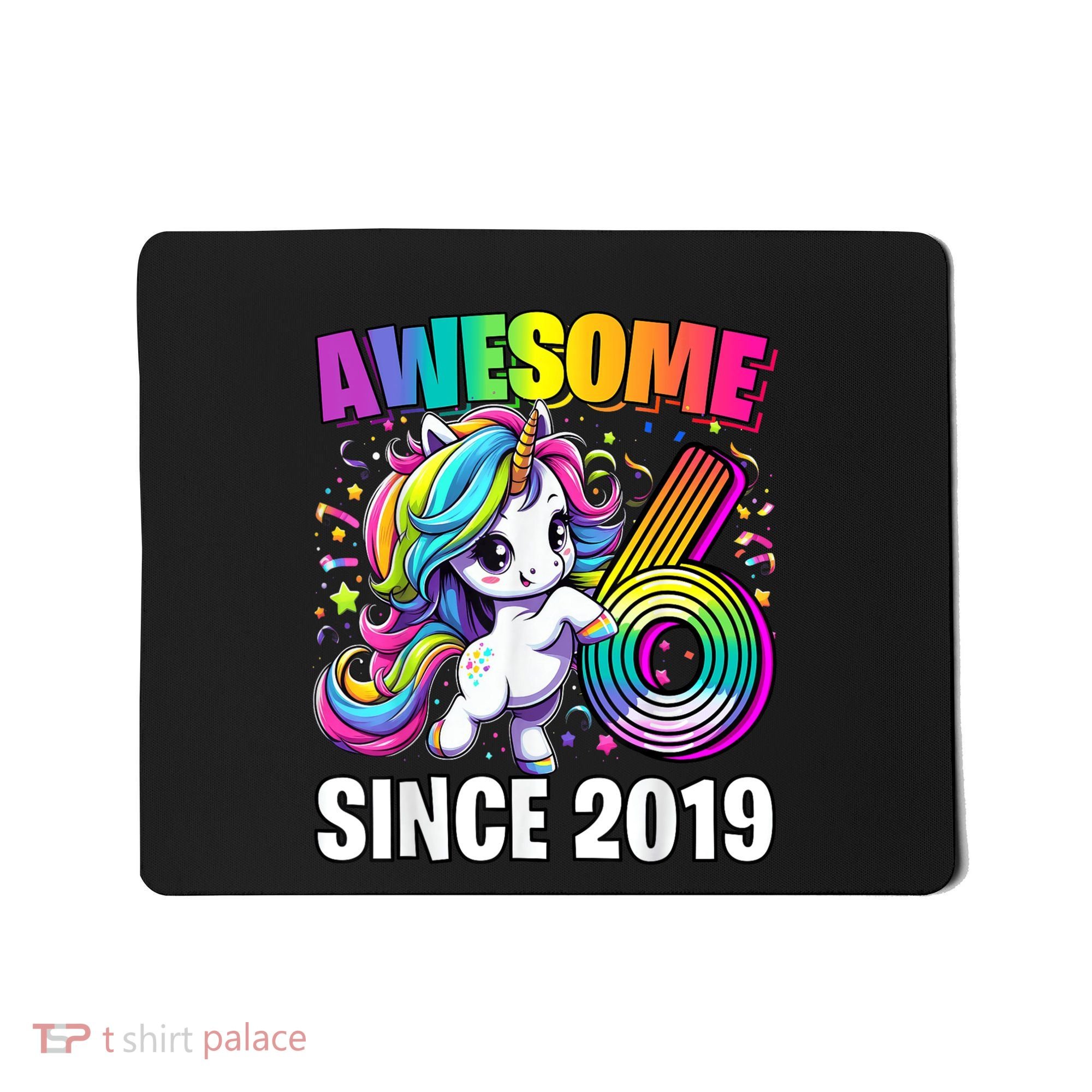 Unicorn 6th Birthday 6 Year Old Unicorn Party Mousepad