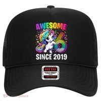 Unicorn 6th Birthday 6 Year Old Unicorn Party Hat thumb 0