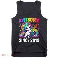 Unicorn 6th Birthday 6 Year Old Unicorn Party Tank Top thumb 0