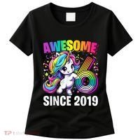 Unicorn 6th Birthday 6 Year Old Unicorn Party Women's T-Shirt thumb 0