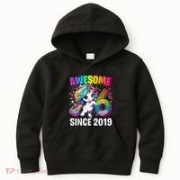 Unicorn 6th Birthday 6 Year Old Unicorn Party Kids Hoodie thumb 0