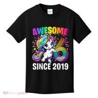 Unicorn 6th Birthday 6 Year Old Unicorn Party Kids T-Shirt thumb 0