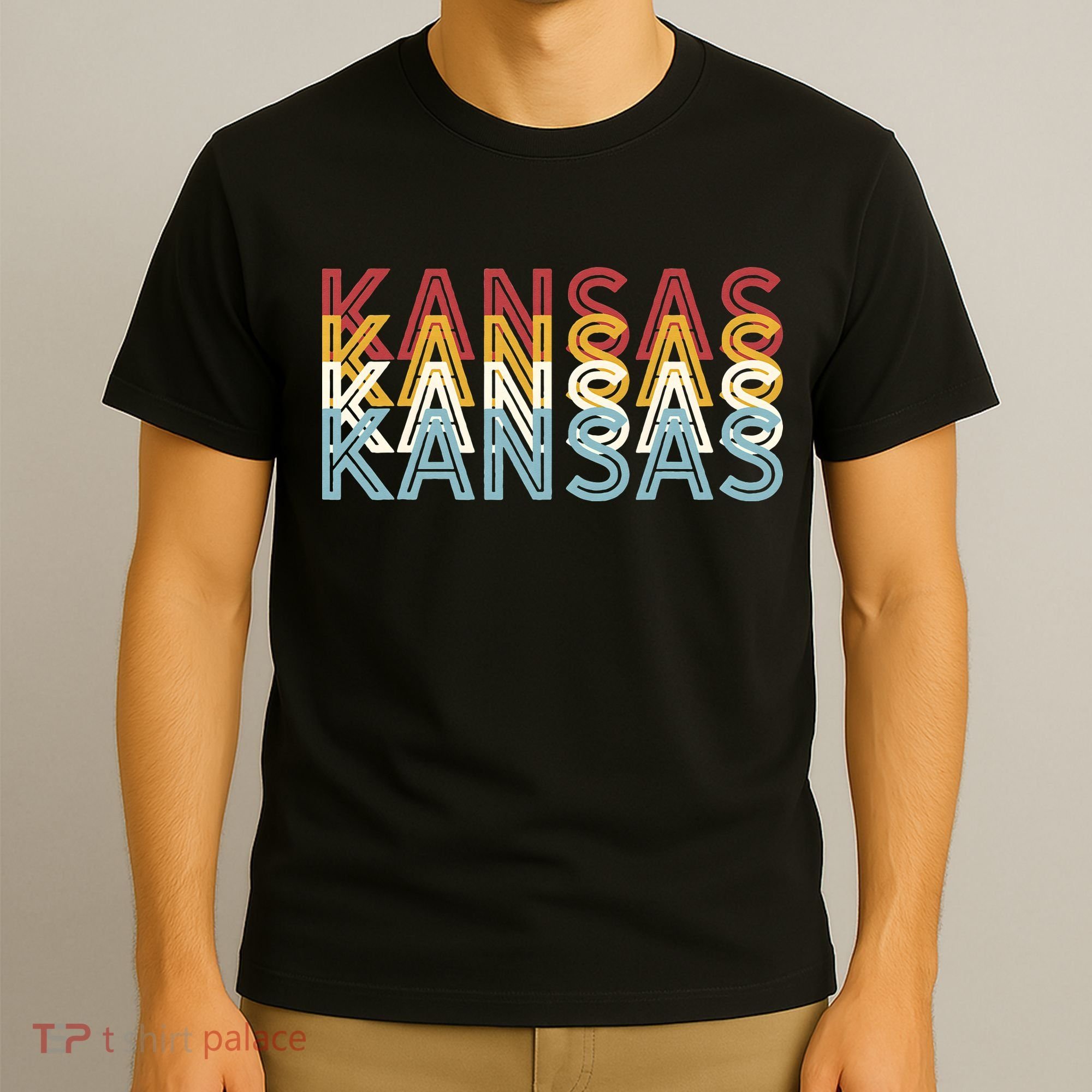 USA 70's State Retro Vintage Kansas T-Shirt