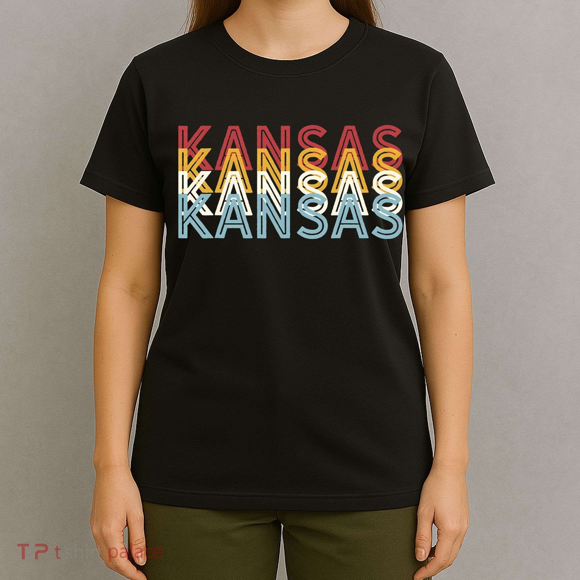 USA 70's State Retro Vintage Kansas T-Shirt