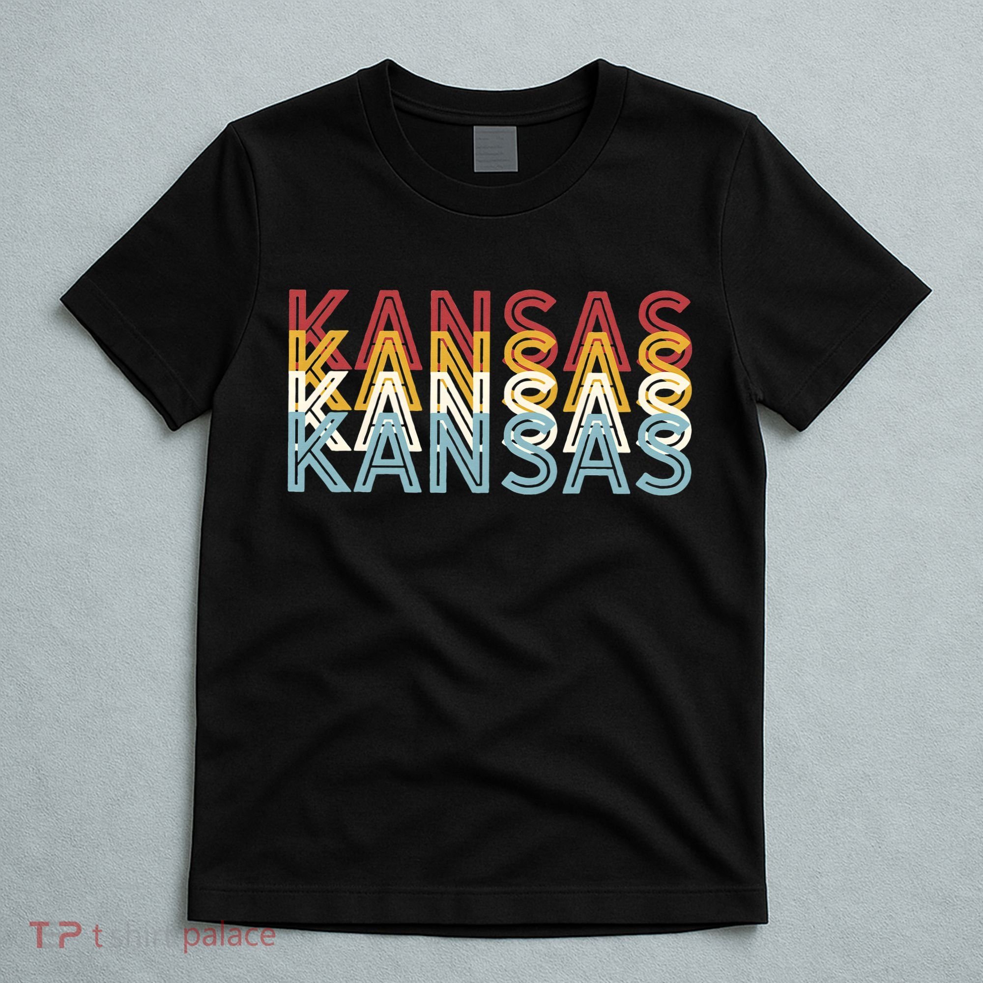 USA 70's State Retro Vintage Kansas T-Shirt