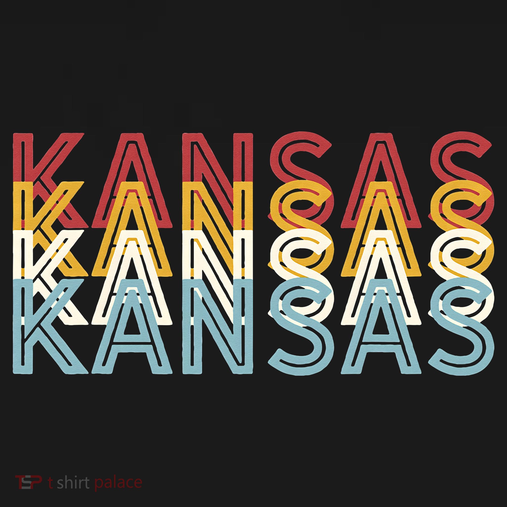 USA 70's State Retro Vintage Kansas T-Shirt