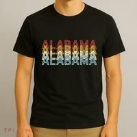 Usa 70S State Retro Vintage Alabama T-Shirt thumb 3