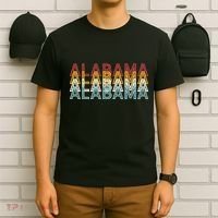 Usa 70S State Retro Vintage Alabama T-Shirt thumb 6