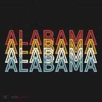 Usa 70S State Retro Vintage Alabama T-Shirt thumb 7