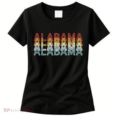 Usa 70S State Retro Vintage Alabama Women's T-Shirt