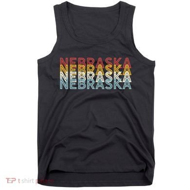 Usa 70s State Retro Vintage Nebraska Tank Top