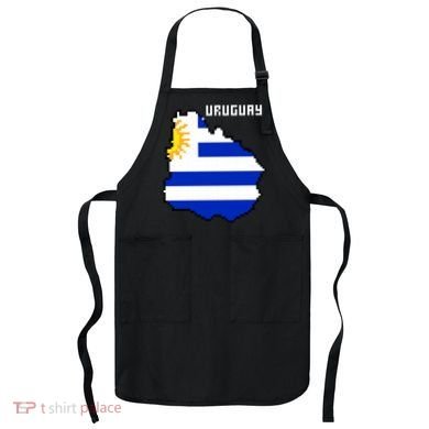 Uruguay 8 Bit Pixelated Apron