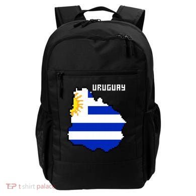 Uruguay 8 Bit Pixelated Backpack