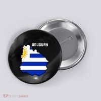 Uruguay 8 Bit Pixelated Button thumb 0