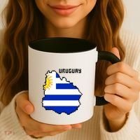 Uruguay 8 Bit Pixelated Coffee Mug thumb 3