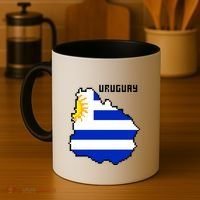 Uruguay 8 Bit Pixelated Coffee Mug thumb 4