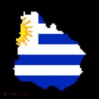 Uruguay 8 Bit Pixelated Coffee Mug thumb 5