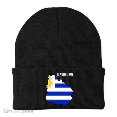Uruguay 8 Bit Pixelated Beanie