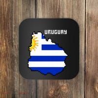 Uruguay 8 Bit Pixelated Coaster thumb 0