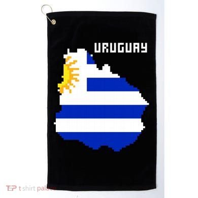 Uruguay 8 Bit Pixelated Golf Towel