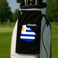 Uruguay 8 Bit Pixelated Golf Towel thumb 2