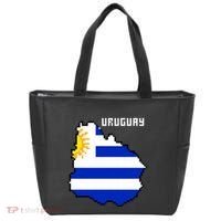 Uruguay 8 Bit Pixelated Tote Bag thumb 0