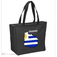 Uruguay 8 Bit Pixelated Tote Bag thumb 2