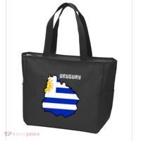 Uruguay 8 Bit Pixelated Tote Bag thumb 3