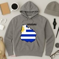 Uruguay 8 Bit Pixelated Hoodie thumb 3