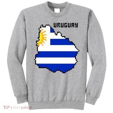 Uruguay 8 Bit Pixelated Sweatshirt